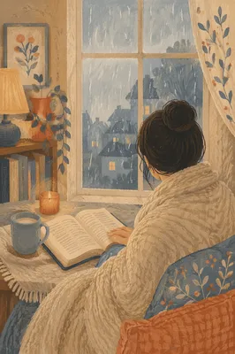 Cozy Morning Bible Quiet Time by Window