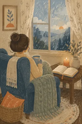 Woman by Window with Open Bible