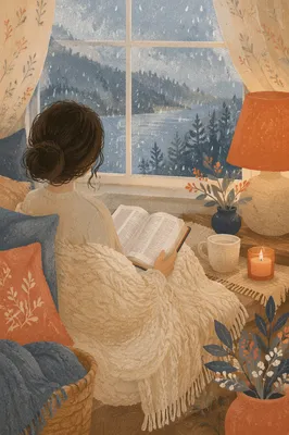 Cozy Morning Bible Quiet Time by Window