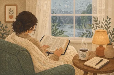 Cozy Morning Bible Quiet Time