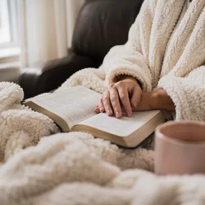Woman's Hands on Open Bible