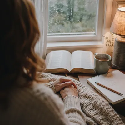 Cozy Morning Bible Quiet Time