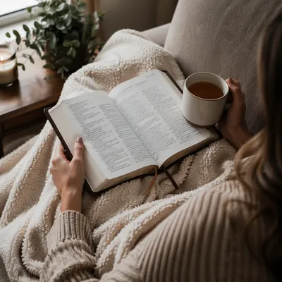 Cozy Morning Bible Quiet Time
