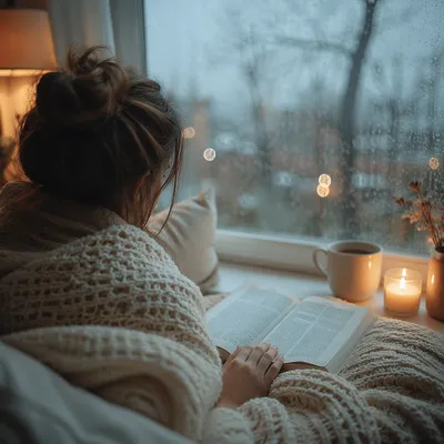 Rainy Morning Quiet Time with Bible