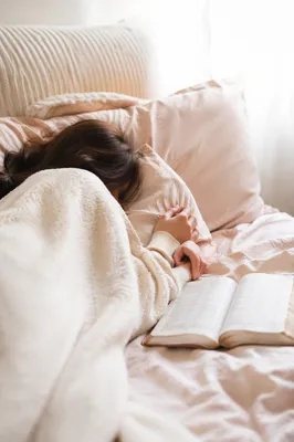 Cozy Morning Bible Quiet Time in Bed