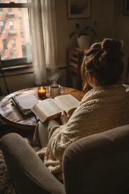 Cozy Morning Devotion with Bible
