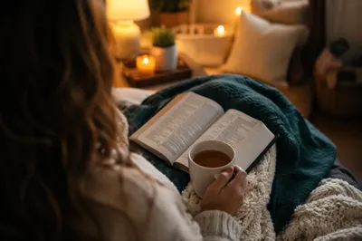 Cozy Morning Bible Devotion with Tea
