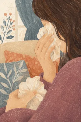 Woman Comforted While Wiping Away Tears
