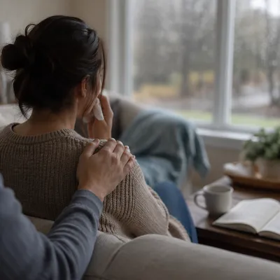Quiet Comfort Through Tears at Home