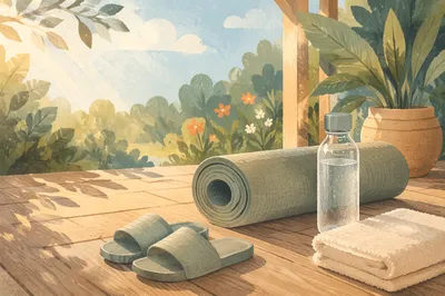 Calm Morning Yoga Essentials on Deck