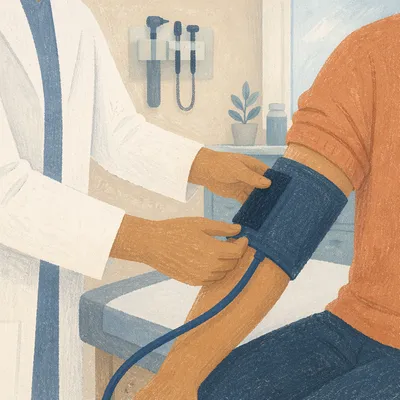 Routine Blood Pressure Check in Clinic
