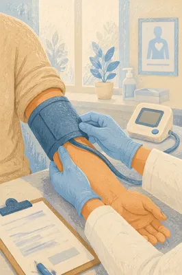 Calm Blood Pressure Check in Clinic