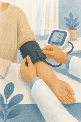 Calm Blood Pressure Check in Clinic
