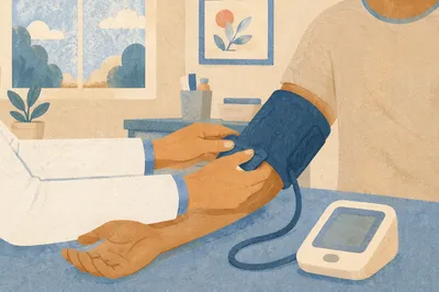 Calm Blood Pressure Check in Clinic