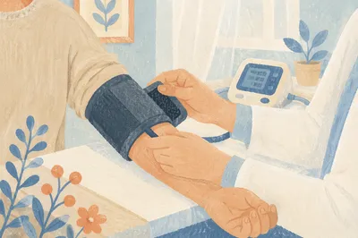 Calm Blood Pressure Check in Clinic