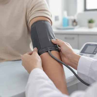 Calm Blood Pressure Check in Clinic
