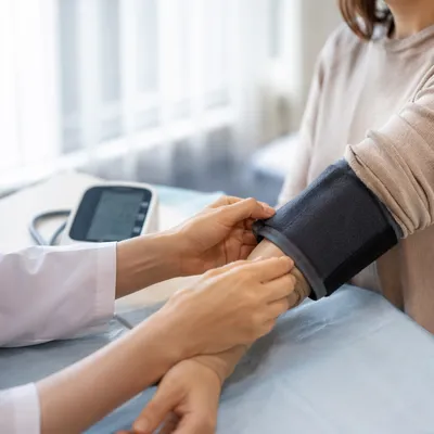 Calm Blood Pressure Check in Clinic