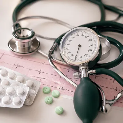 Blood Pressure Check Medical Table Setup