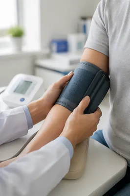 Calm Blood Pressure Check in Clinic