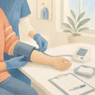Routine Blood Pressure Check in Clinic