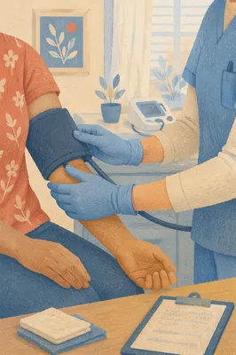 Gentle Blood Pressure Check in Clinic