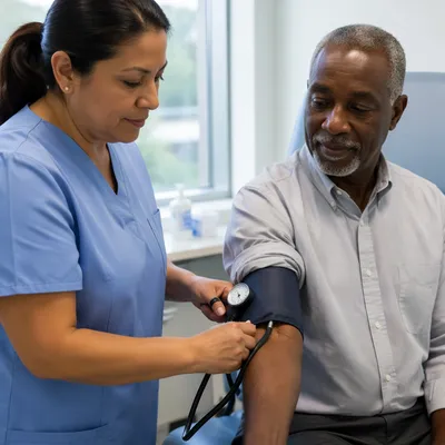 Routine Blood Pressure Check in Clinic
