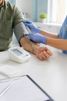 Routine Blood Pressure Check in Modern Clinic