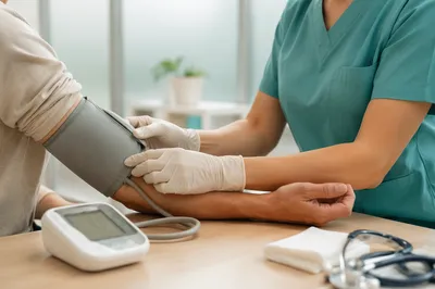 Routine Blood Pressure Check in Clinic