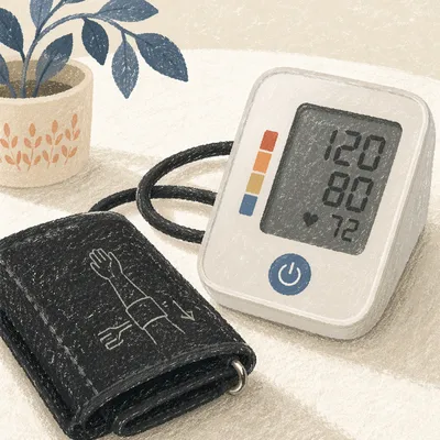 Digital Blood Pressure Monitor Health Check