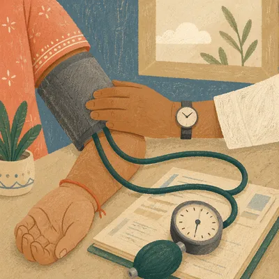 Routine Blood Pressure Check in Clinic