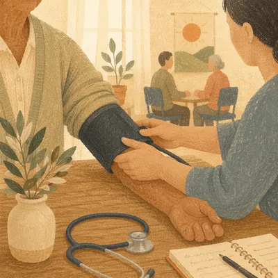 Gentle Blood Pressure Check in Community Clinic