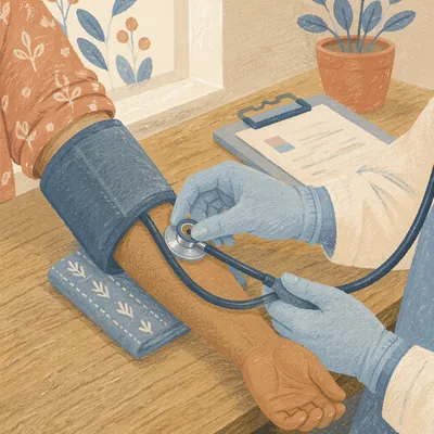 Compassionate Blood Pressure Check in Clinic