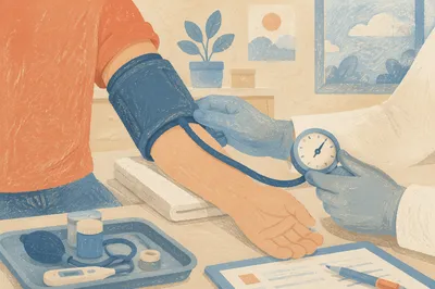 Calm Blood Pressure Check in Clinic