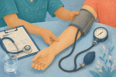 Calm Blood Pressure Check in Clinic