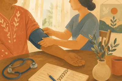 Community Blood Pressure Check With Gentle Care