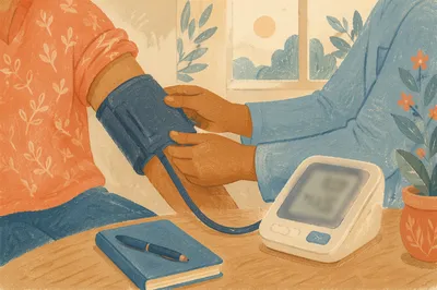 Calm Blood Pressure Check in Community Clinic