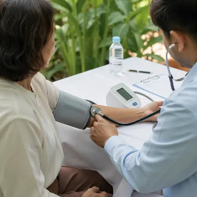 Outdoor Blood Pressure Health Check