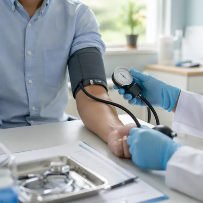 Routine Blood Pressure Check in Clinic