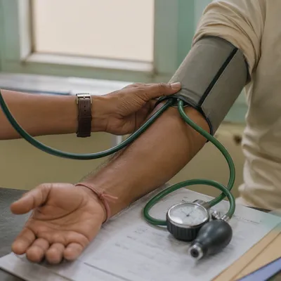 Routine Blood Pressure Check in Clinic
