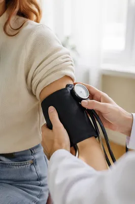 Routine Blood Pressure Check Close-Up
