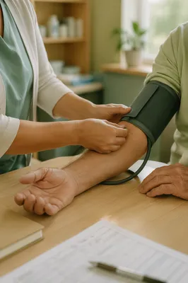 Compassionate Blood Pressure Check in Clinic