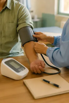 Calm Blood Pressure Check in Community Clinic