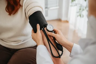 Routine Blood Pressure Check Close-Up
