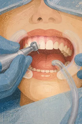 Clinical Dental Health Examination Close-Up