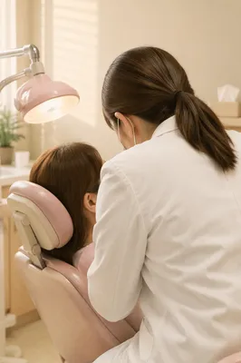 Calm Dental Examination in Neutral Clinic