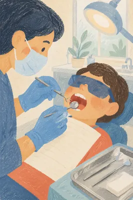 Reassuring Dental Checkup in Modern Clinic