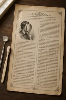 Vintage Dental Care Examination Newspaper