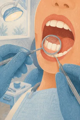 Calm Dental Examination in Clean Clinic