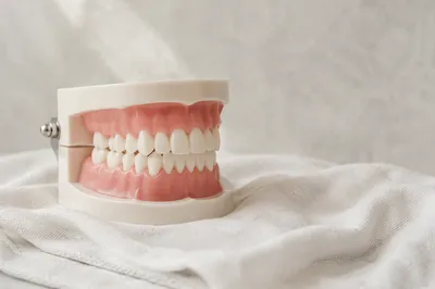 Dental Teaching Model on Clinical Cloth