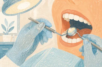 Routine Dental Examination in Modern Clinic
